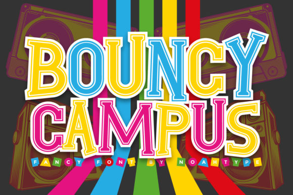 Bouncy Campus: A Retro Display Font That Grabs Attention