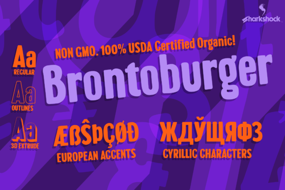 Brontoburger: A Playful Display Font That Delivers Personality