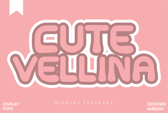 Cute Vellina: A Playful Display Font That Lifts Your Web Design