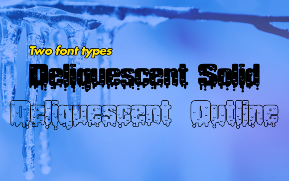 Deliquescent Font: Frosty Elegance for Handmade Labels & Printables