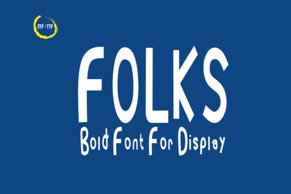 Folks: A Playful Display Font for Editorial Design
