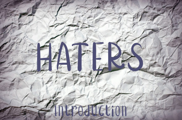 Haters Display Font for Handmade Labels & Creative Products