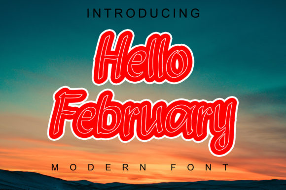 Hello February: A Display Font That Breathes With Your Content