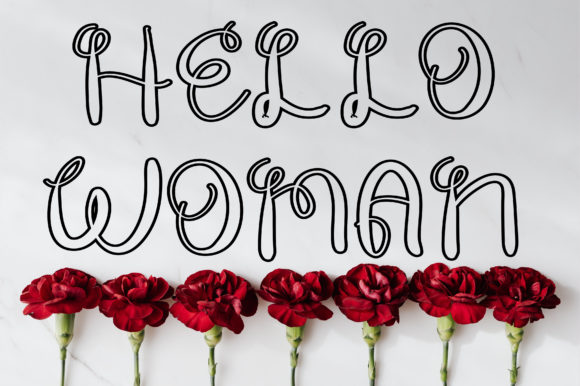 Hello Woman: A Playful Display Font for Digital Branding