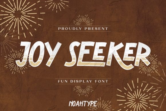Joy Seeker: A Paint-Brushed Display Font That Lifts Digital Branding