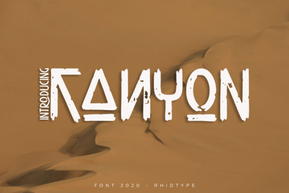 Kanyon: A Standout Display Font for Handmade Creators