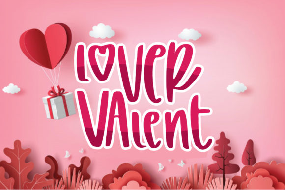 Lover Valent: A Friendly Display Font for Small Business Branding