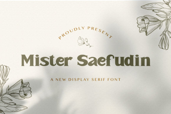 Mister Saefudin: A Display Font That Earns Its Spotlight
