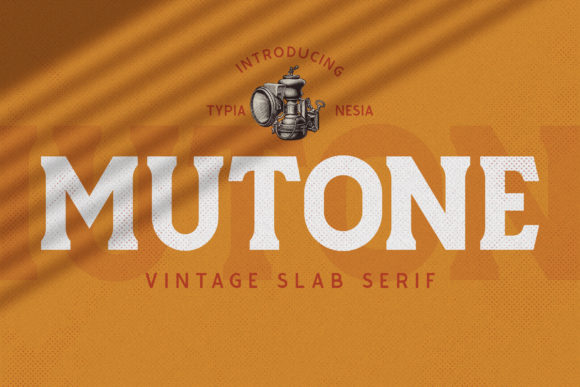 Mutone: A Vintage Display Font That Anchors Your Editorial Voice