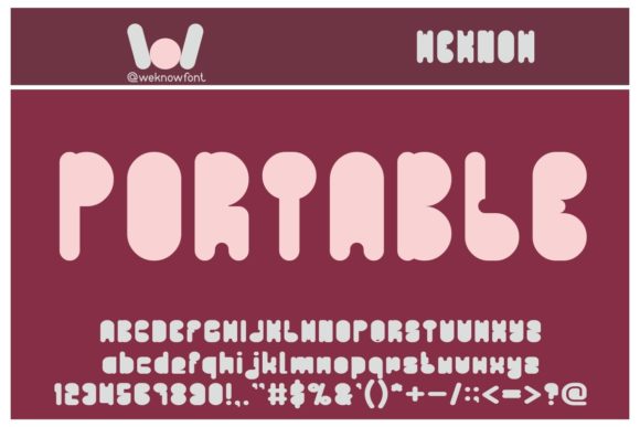 Portable Font: A Techno Display Typeface for Scroll-Stopping Campaigns