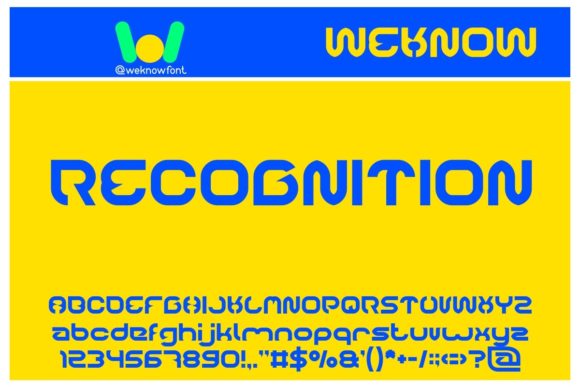 Recognition: A Techno Display Font for Bold Digital Identity