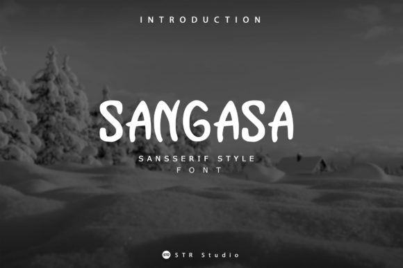 Sangasa: A Friendly Display Font for Small Business Branding