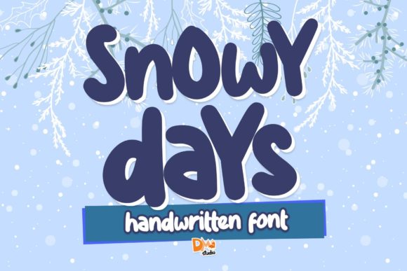 Snowy Days: A Playful Display Font for Editorial Warmth