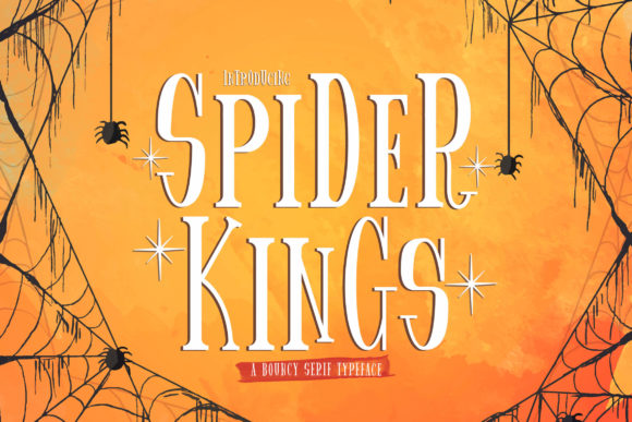 Spider King: A Playful Display Font That Stands Out in Campaign Visuals
