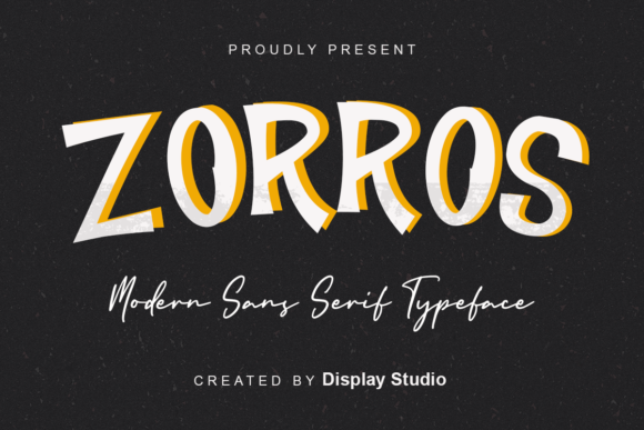 Zorros: A Playful Display Font That Makes Your Brand Feel Like Home